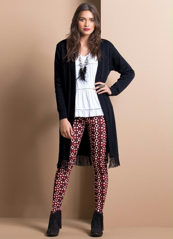 Quintess - Legging Conforto Estampa Gravataria 3