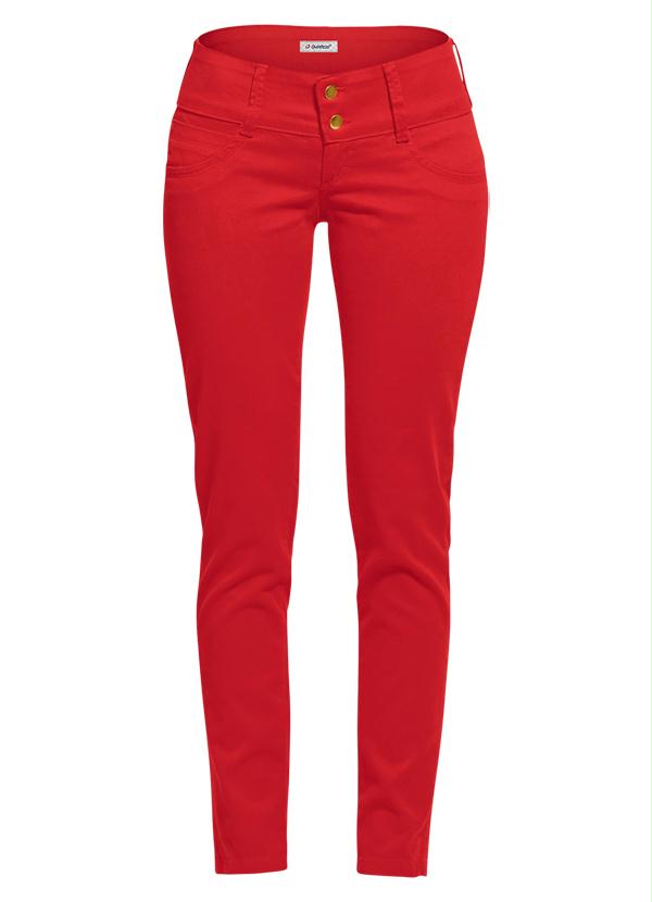 Quintess - Calça Cropped Vermelha 7