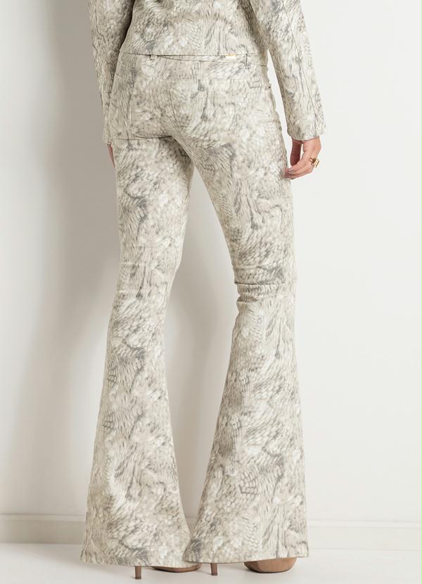 Quintess - Calça Flare Print Cobra 2