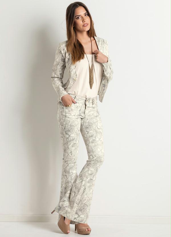 Quintess - Calça Flare Print Cobra 3