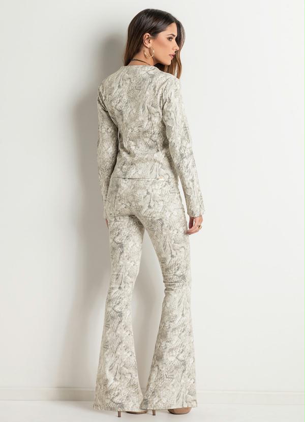 Quintess - Calça Flare Print Cobra 4