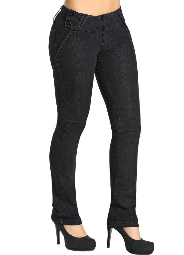 Janine - Calça Jeans Preta