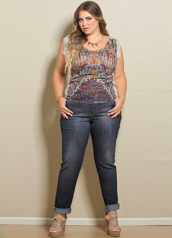 Quintess - Calça Jeans Skinny Plus Size 3
