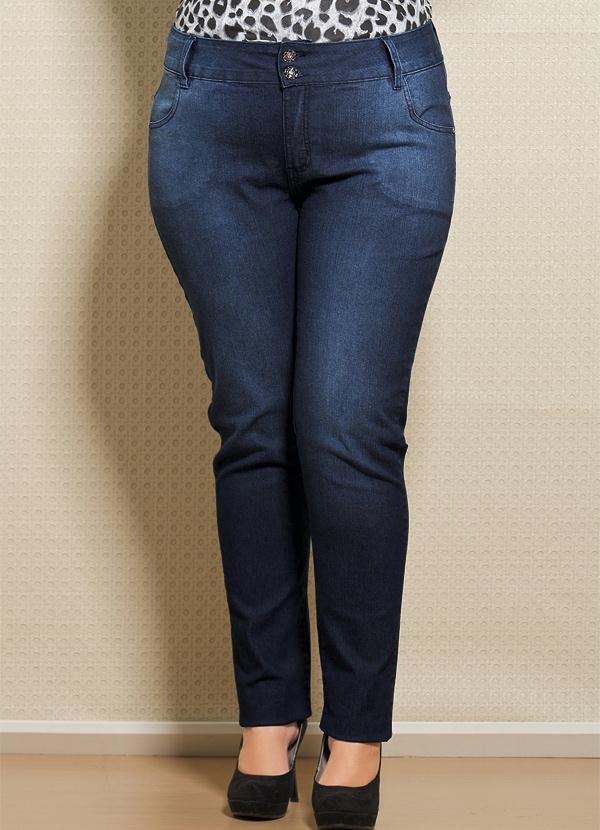 Quintess - Calça Jeans Skinny Plus Size