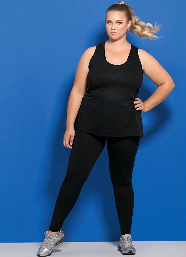 calça legging fitness plus size