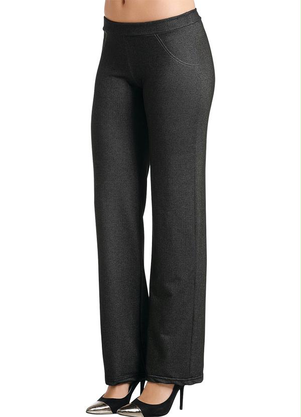 Outlet - Calça Pantalona Preta