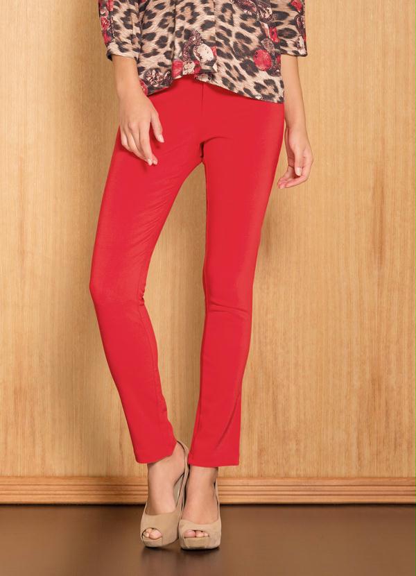 Quintess - Calça Skinny Vermelha