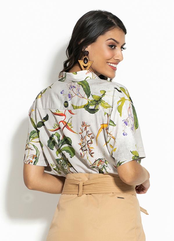 Colcci - Camisa Estampada Relax Branca 2