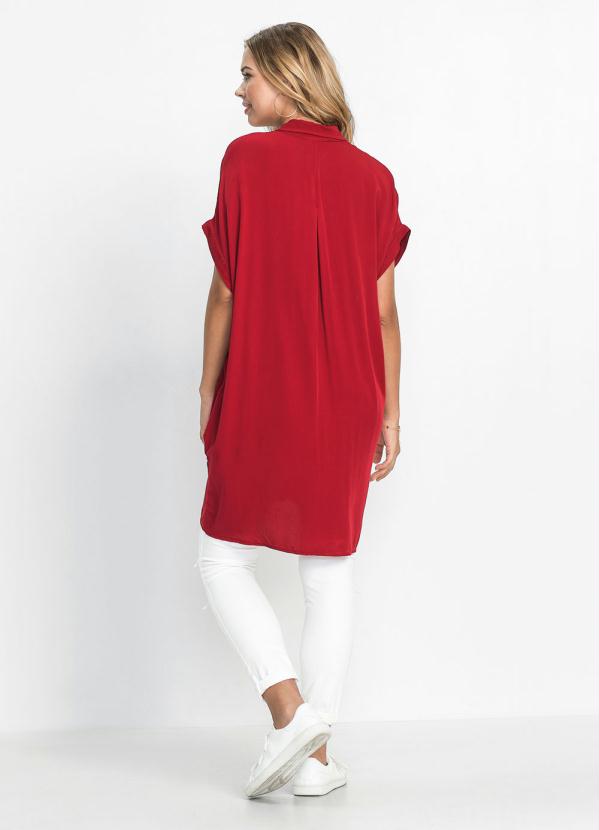 bonprix - Camisa Oversized Vermelha 5