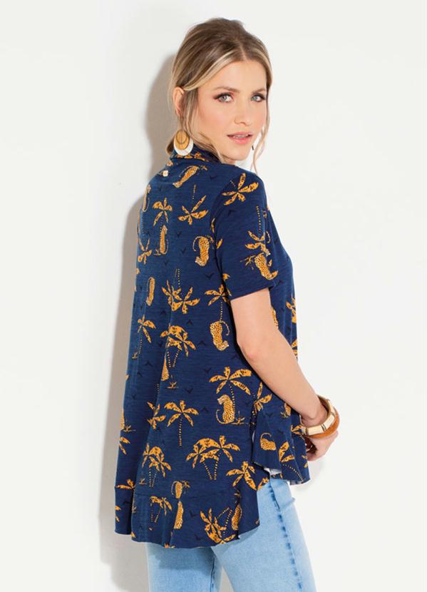 Quintess - Camisa Quintess Tigres Marinho com Botões 2