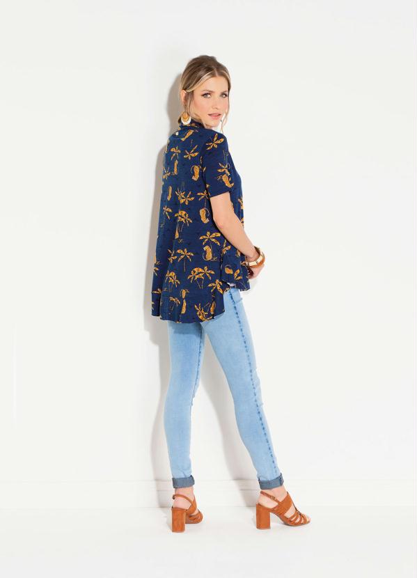 Quintess - Camisa Quintess Tigres Marinho com Botões 4