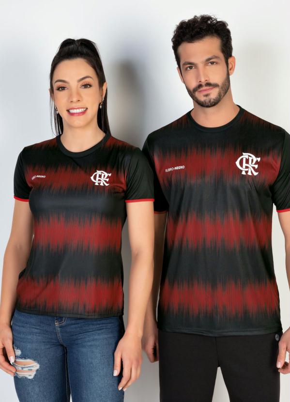furrow pedal Wide range Camiseta Flamengo Feminina Part Preta - Rally