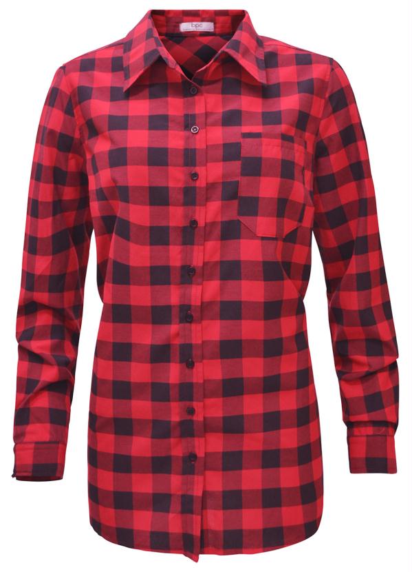 bonprix - Camisa Vermelho 7