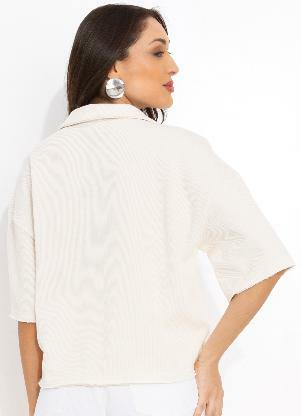 John John - Blusa Polo Bege - JOHN JOHN