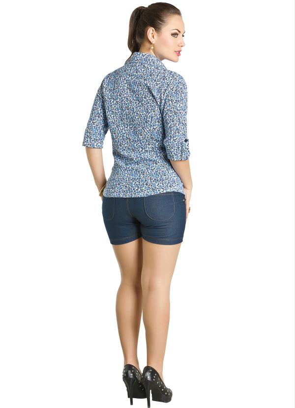 Outlet - Camisa Feminina Floral 7