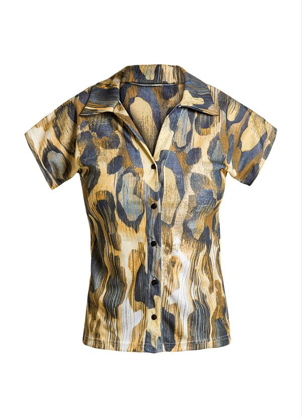 Moda Pop - Camisa Manga Curta Estampada 7