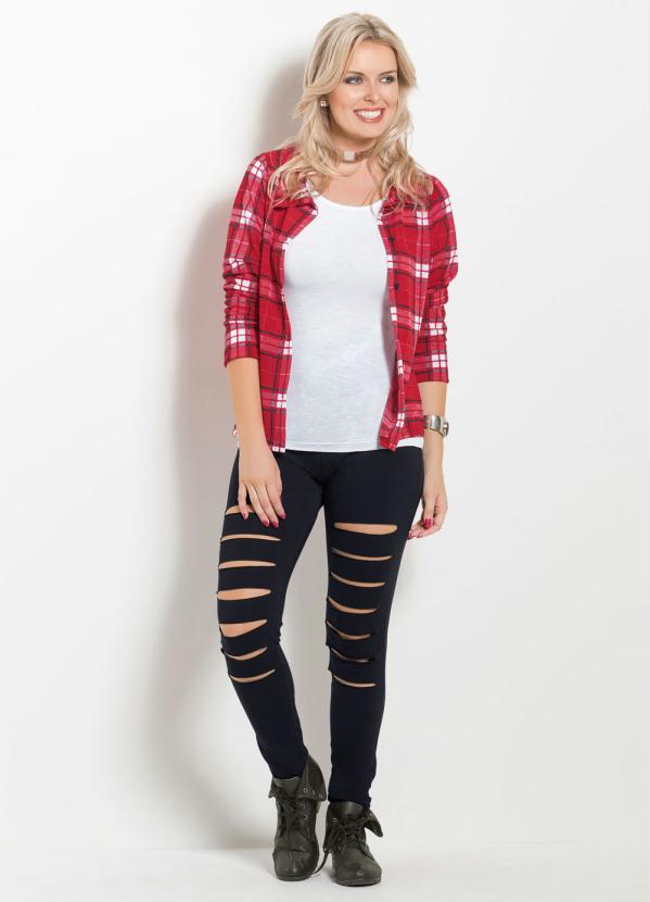 Outlet - Camisa Manga Longa Xadrez 3