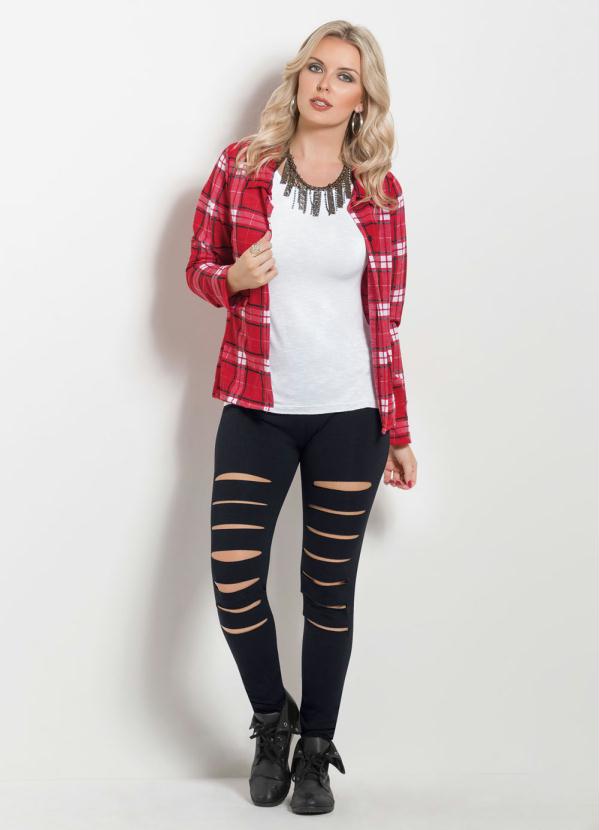 Outlet - Camisa Manga Longa Xadrez 4