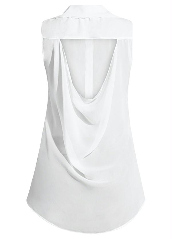 Quintess - Camisa Mullet com Decote Costas Gelo 8