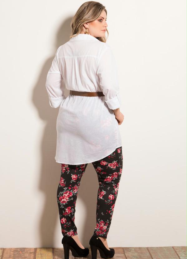 Quintess - Camisa Social Branca Plus Size 4