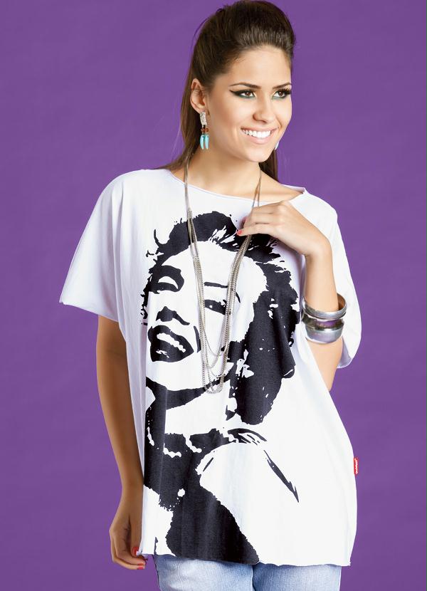 Quintess - Camiseta em Malha de Algodão Branca 2