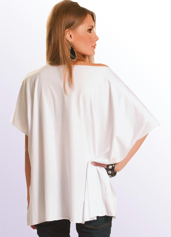 Quintess - Camiseta em Malha de Algodão Branca 3