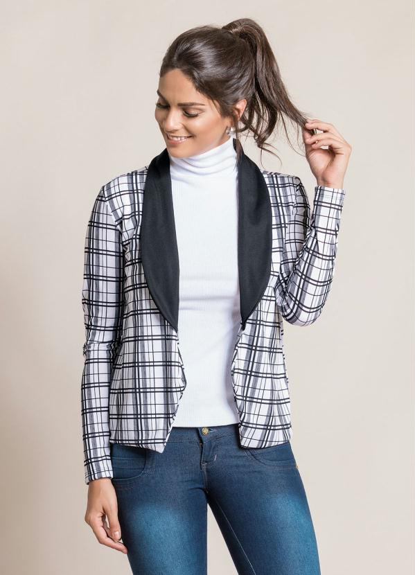 Outlet - Blazer Bicolor Xadrez 2