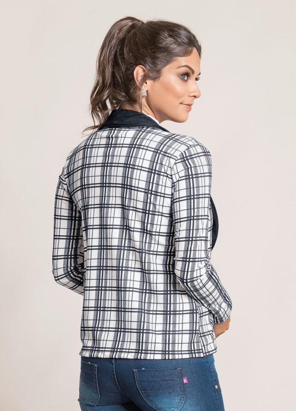 Outlet - Blazer Bicolor Xadrez 4