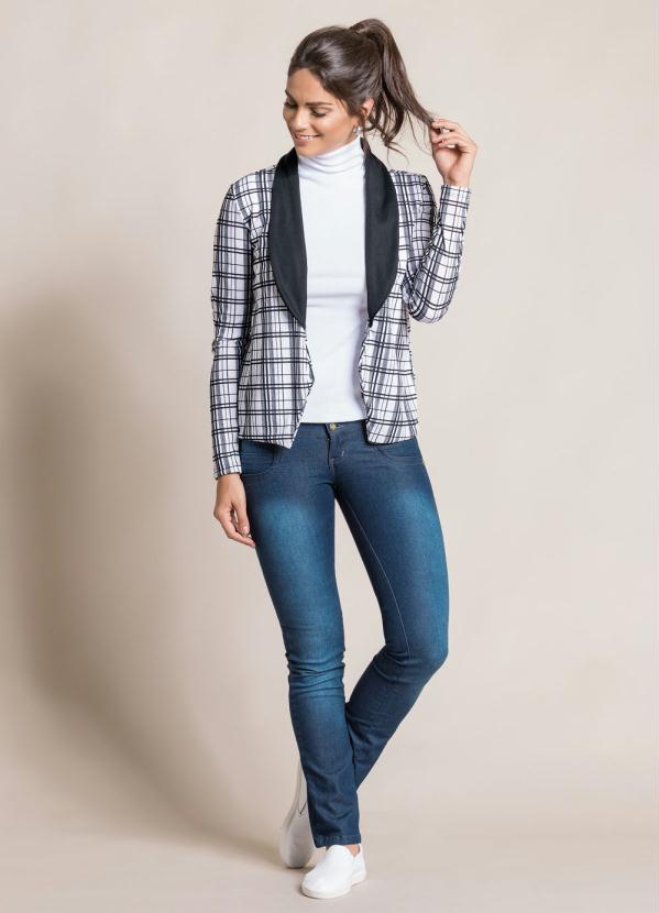 Outlet - Blazer Bicolor Xadrez 6