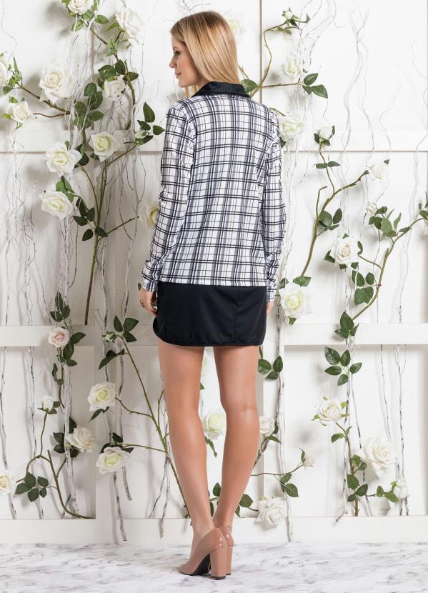 Outlet - Blazer Bicolor Xadrez 9