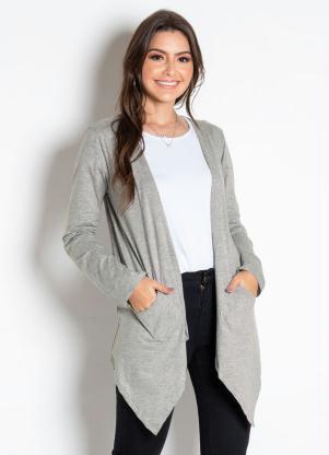 cardigan cinza claro