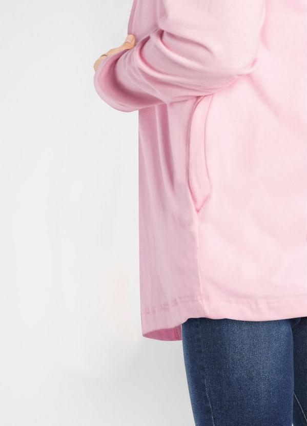 cardigan feminino rosa claro