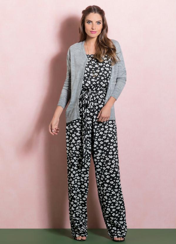 Quintess - Cardigan de Tricô Mescla com Botões 5