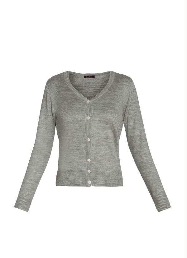 Quintess - Cardigan de Tricô Mescla com Botões 9