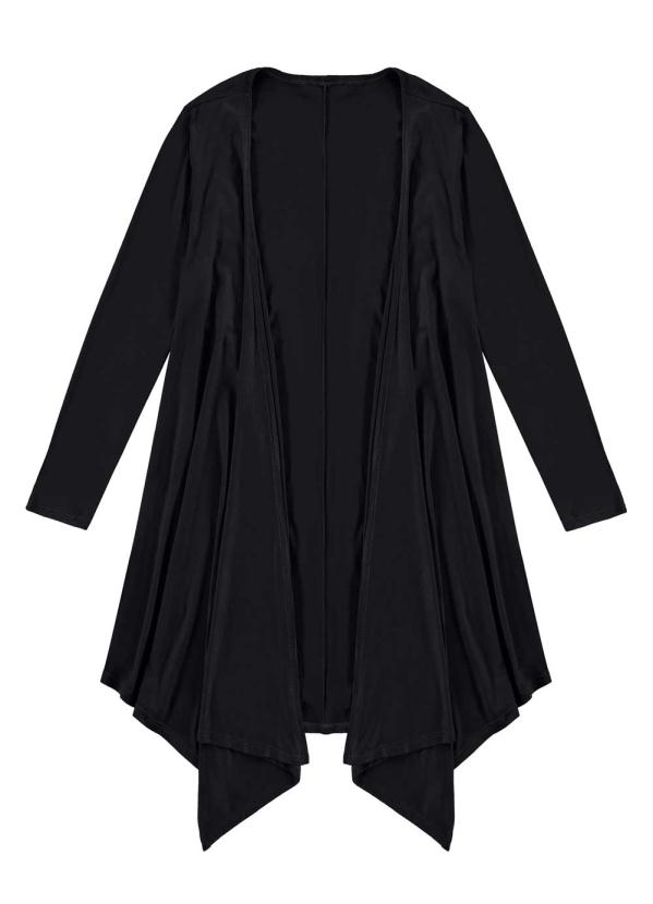 cardigan malha feminino preto