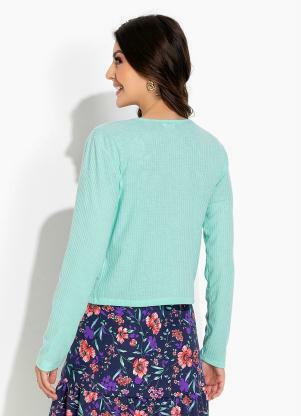 Rosalie - Cardigan Verde Claro Aberto - ROSALIE