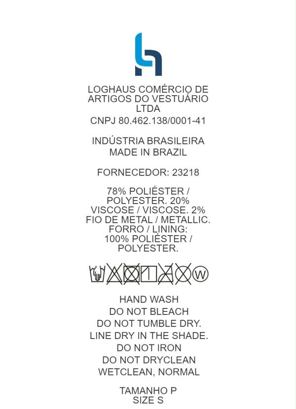 Quintess - Casaco com Bolsos Preto Mesclado com Brilho 12