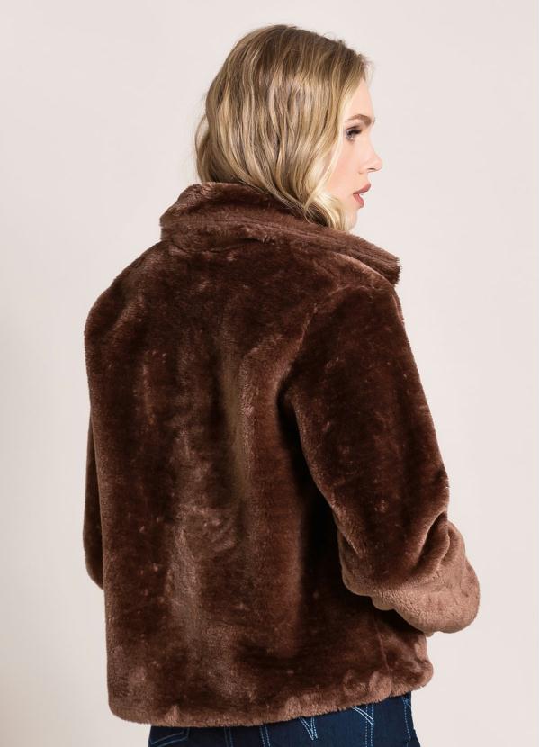 Quintess - Casaco de Pelos Marrom Quintess 2