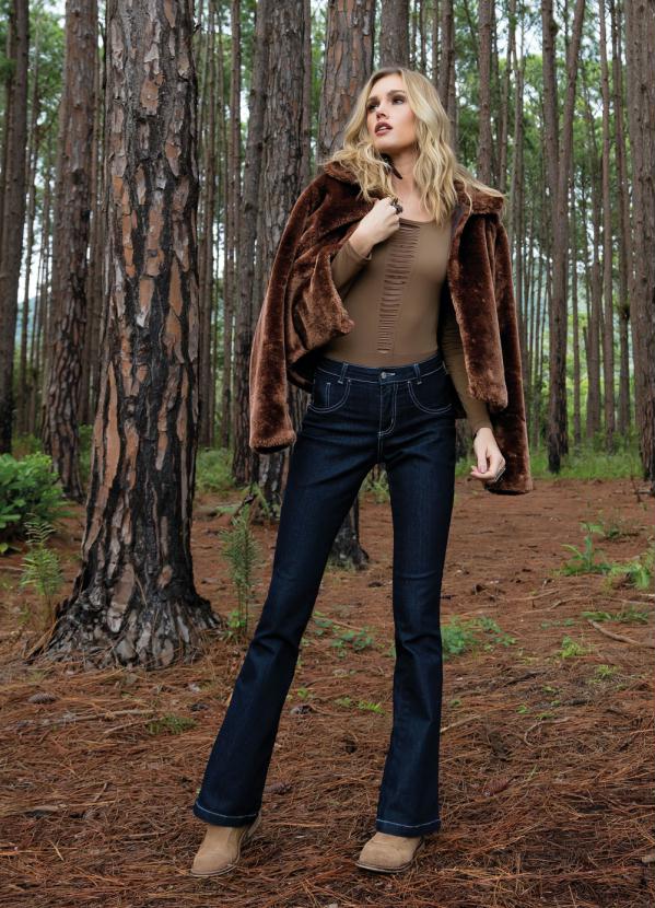 Quintess - Casaco de Pelos Marrom Quintess 6