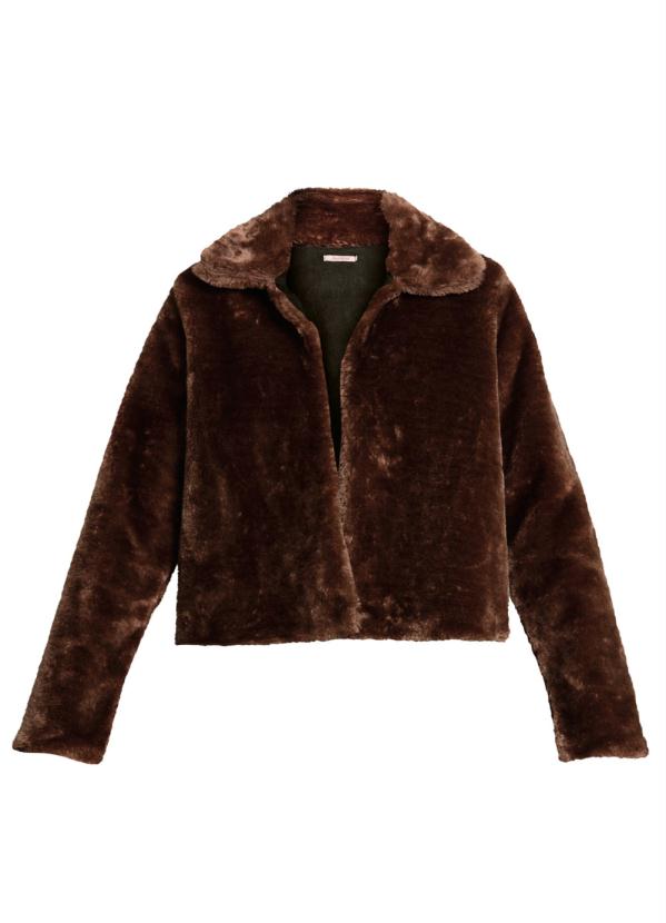Quintess - Casaco de Pelos Marrom Quintess 7