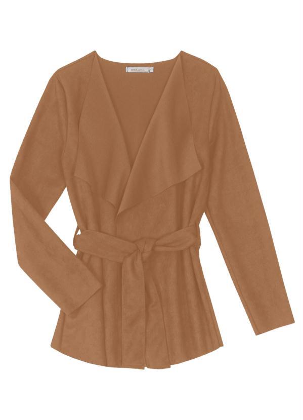 Endless - Casaco Suede Feminino Marrom
