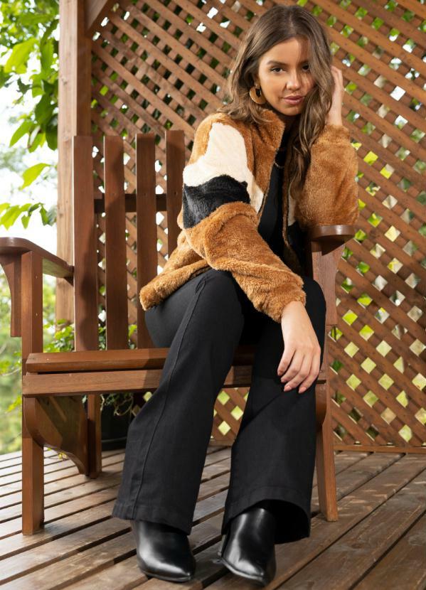 Quintess - Casaco Tricolor com Recortes 2