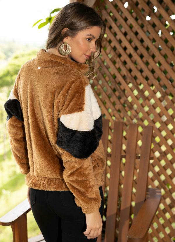 Quintess - Casaco Tricolor com Recortes 3