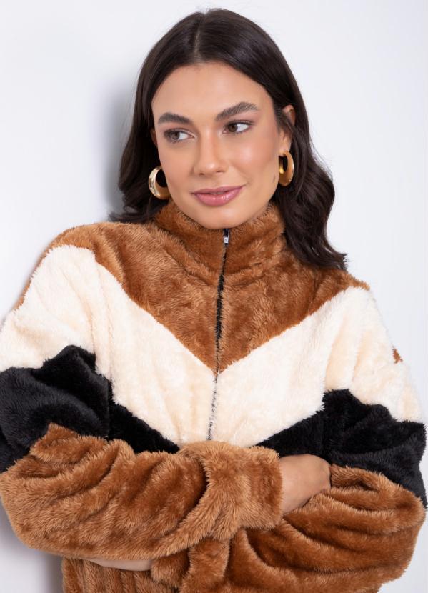 Quintess - Casaco Tricolor com Recortes 5