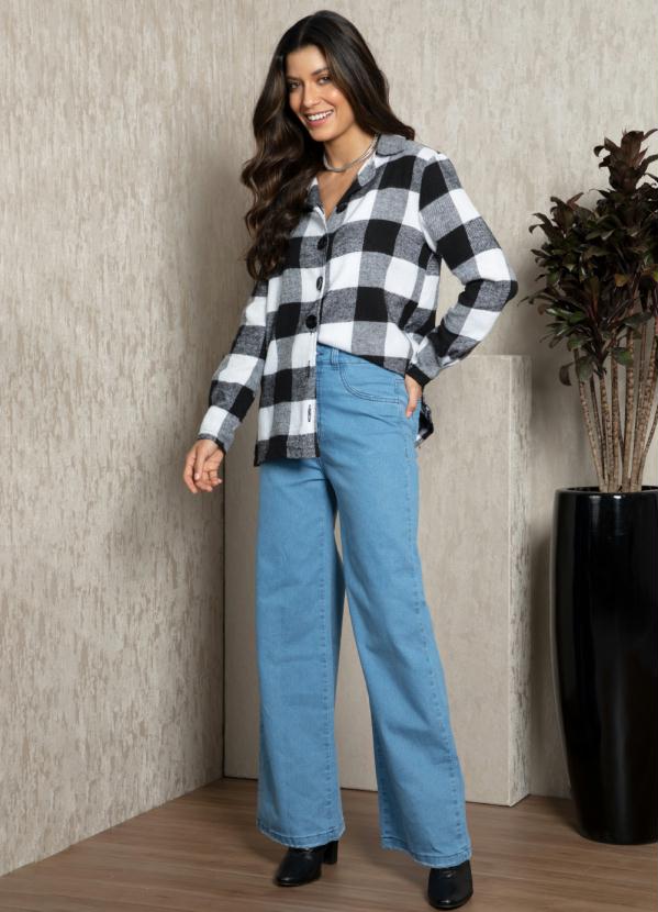 Quintess - Casaco Xadrez com Fendas nas Laterais 3