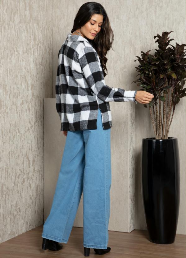 Quintess - Casaco Xadrez com Fendas nas Laterais 4