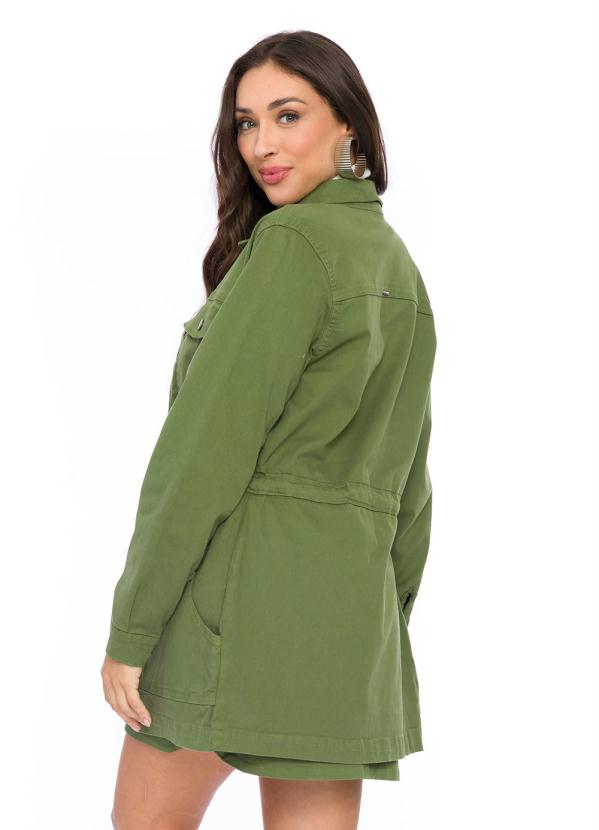 Doce Trama - Parka em Sarja Verde 2