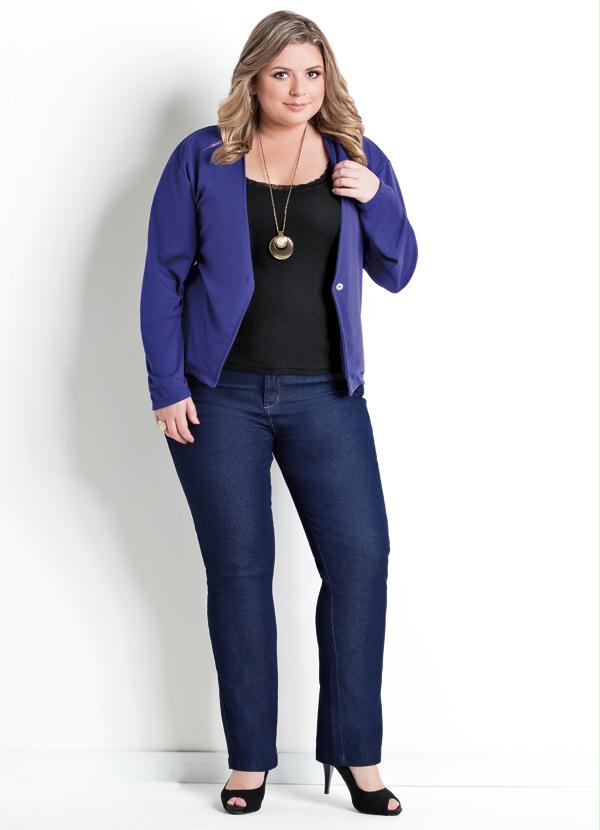 Marguerite - Casaco Azul Plus Size 3