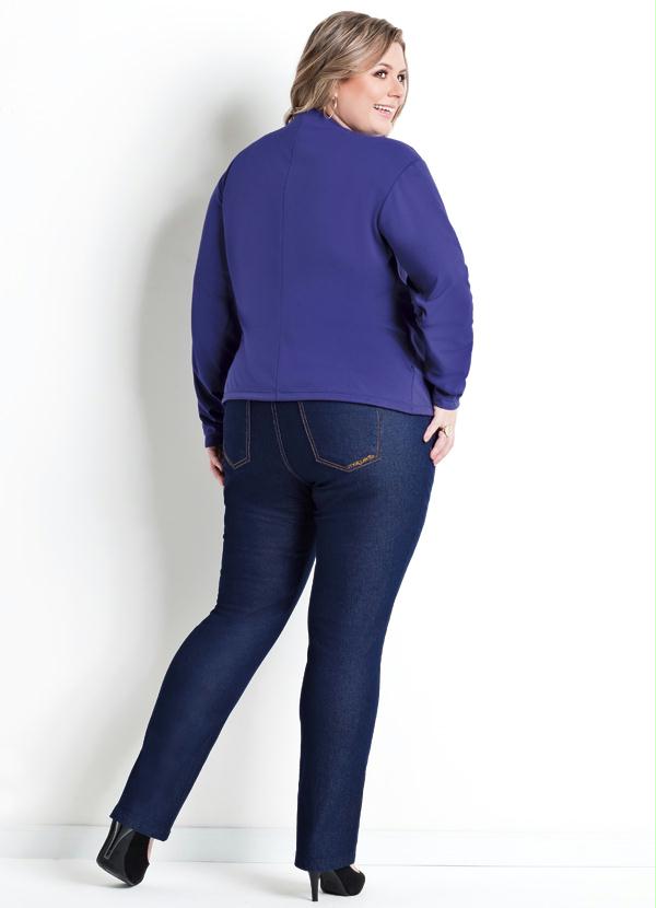 Marguerite - Casaco Azul Plus Size 4