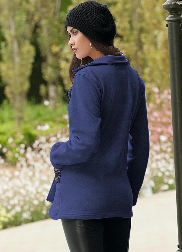 Quintess - Casaco Estilo Militar Marinho 2